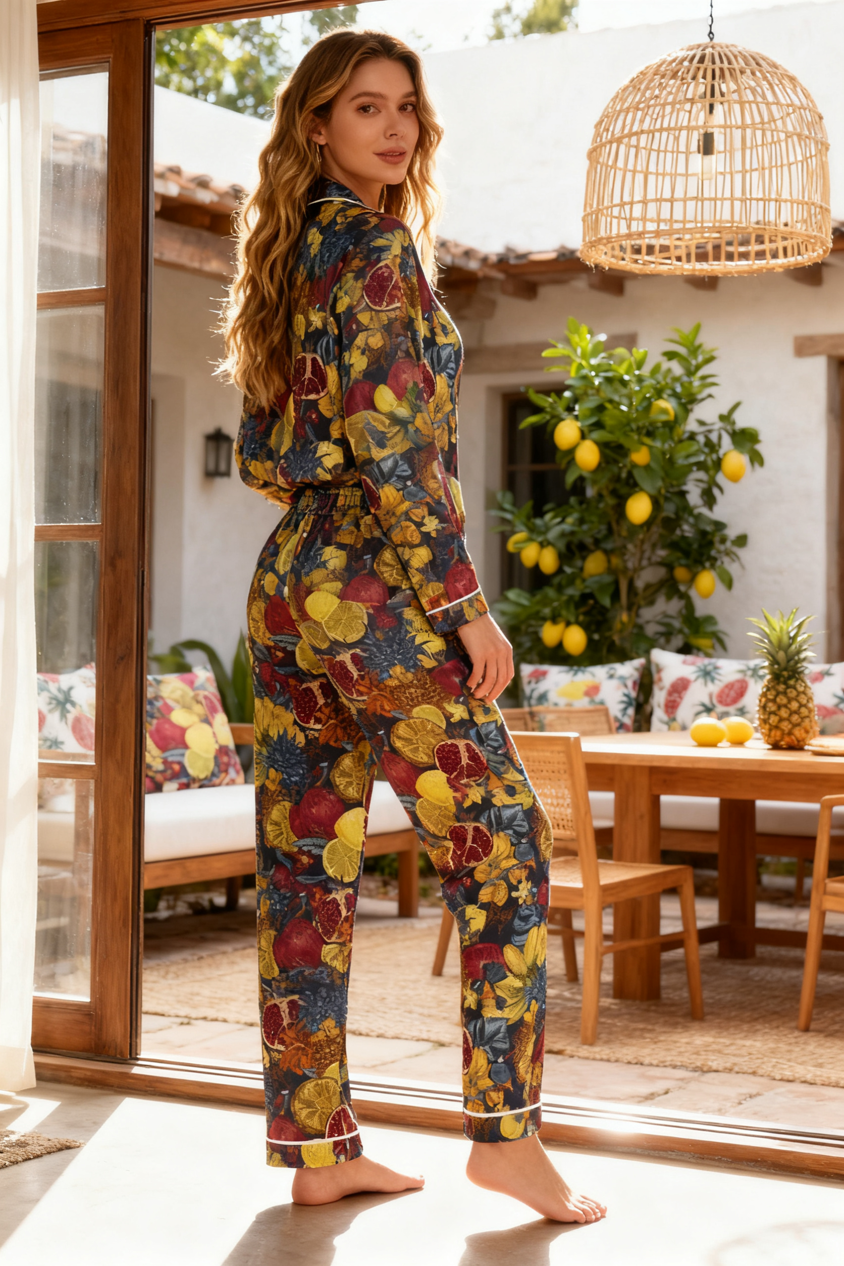 Atlas of Blossoms & Berries Pajamas - My Store