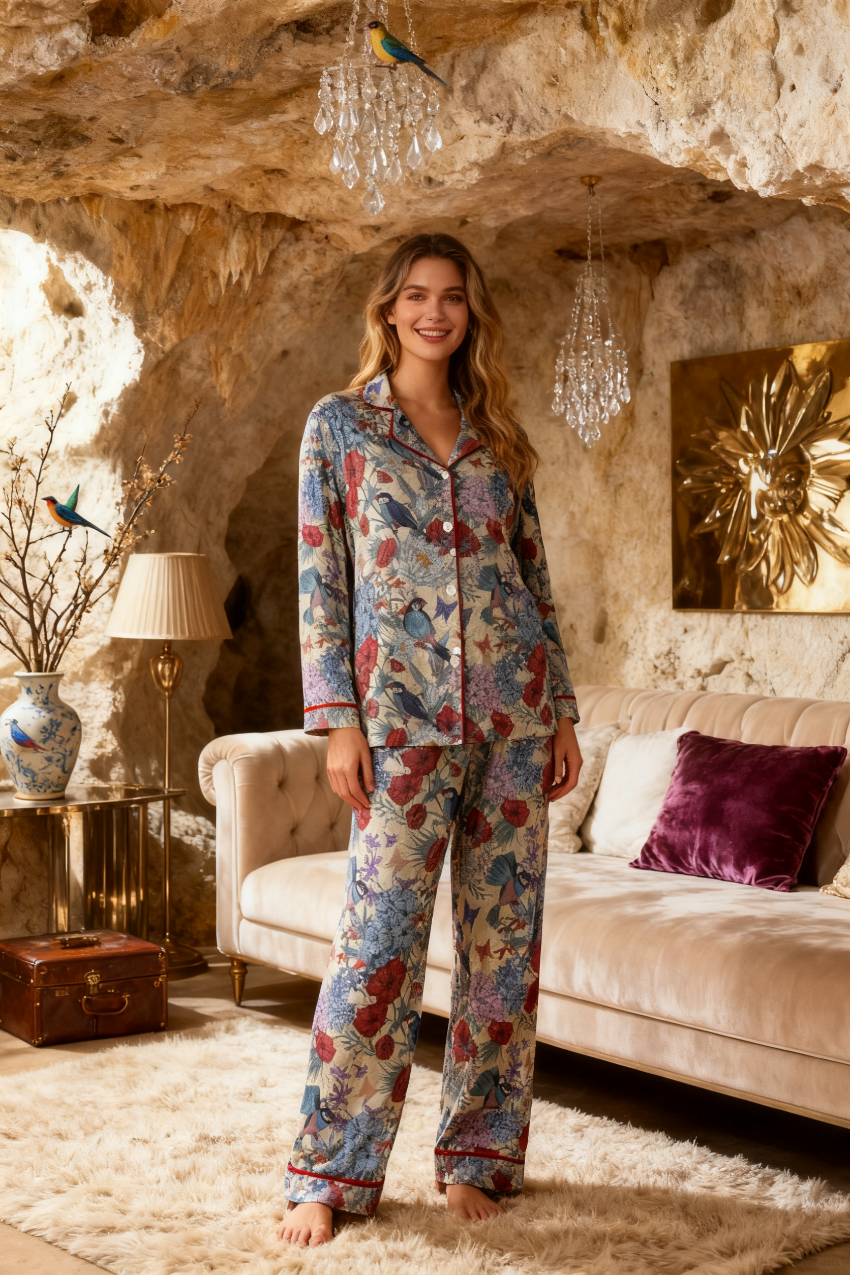 Songbird Garden Cartography Pajamas - My Store