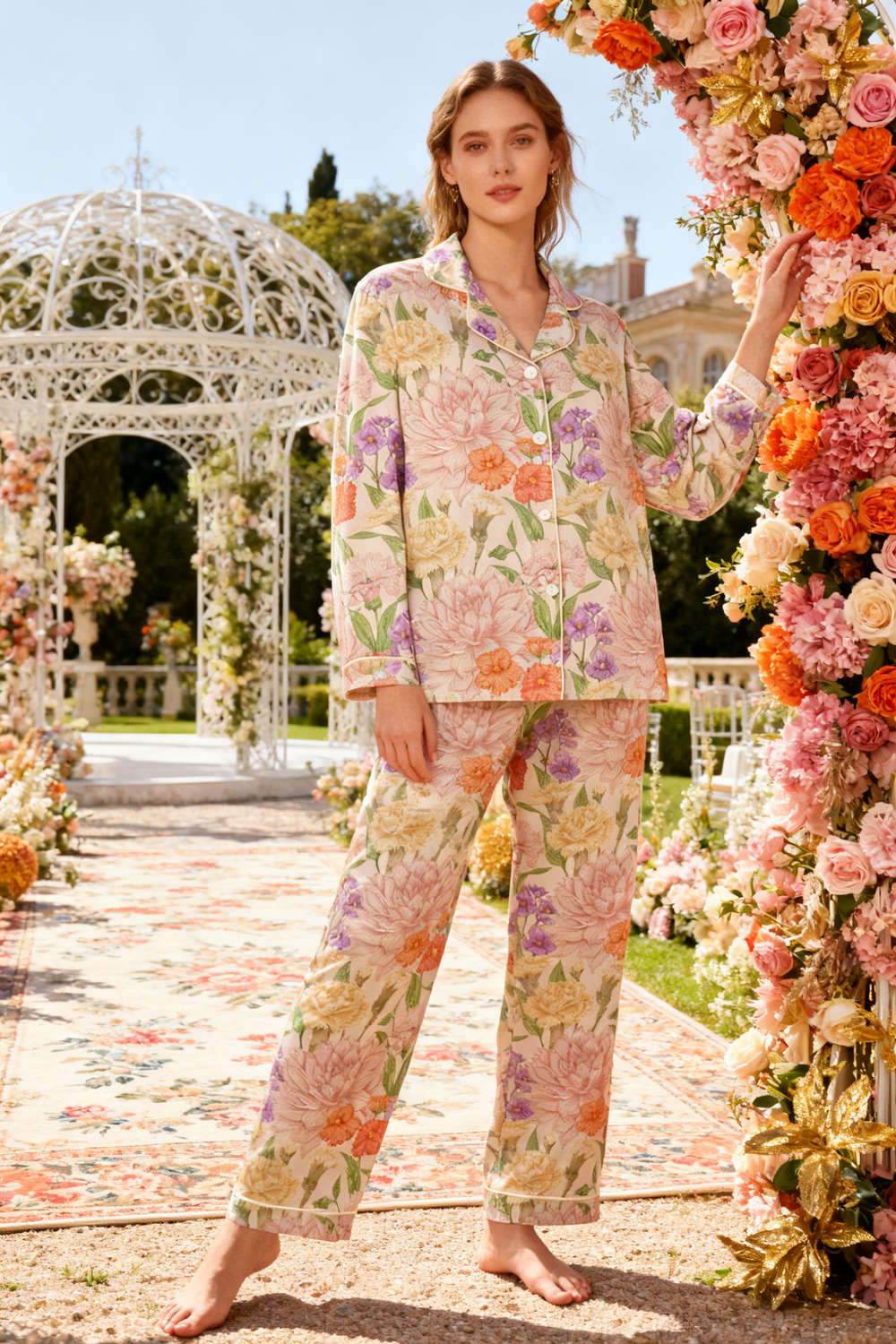 Floral Meadow Reverie Pajamas - My Store