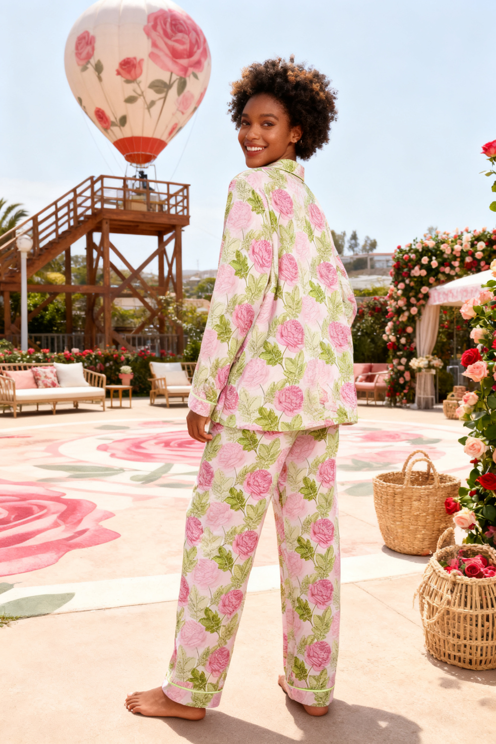 Petal-Laden Voyage Pajamas - My Store