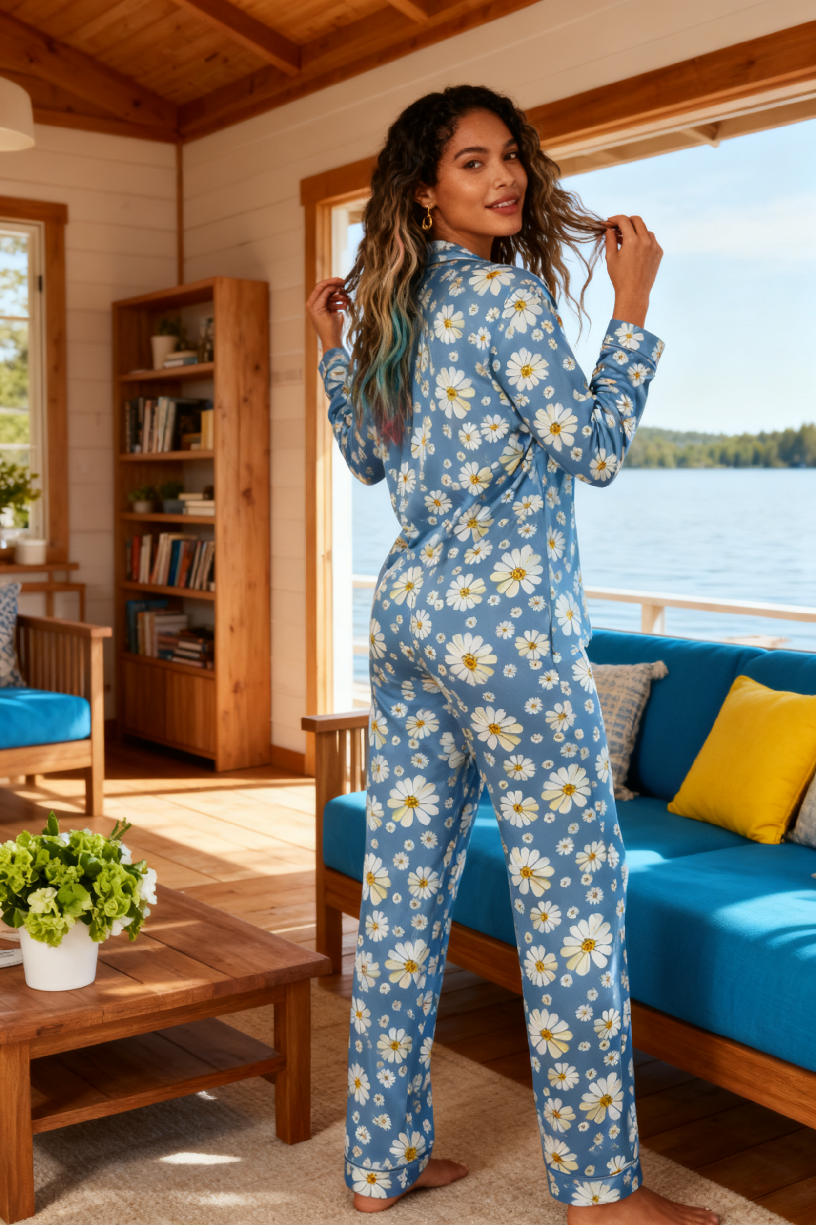 Azure Daisy Pajamas - My Store