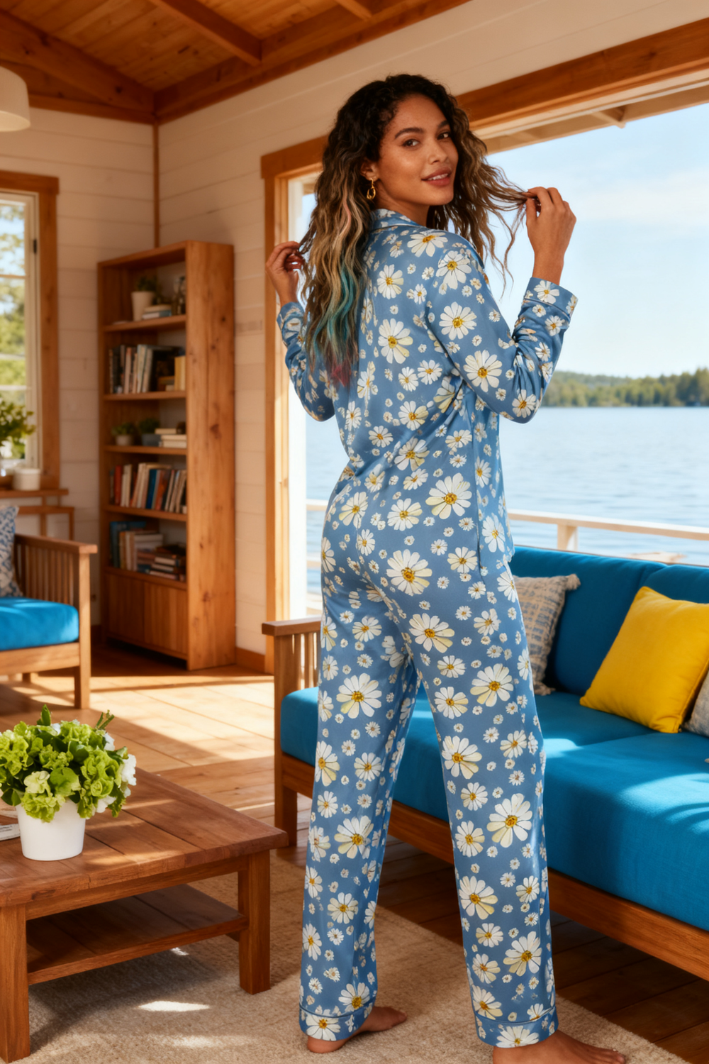 Azure Daisy Pajamas - My Store
