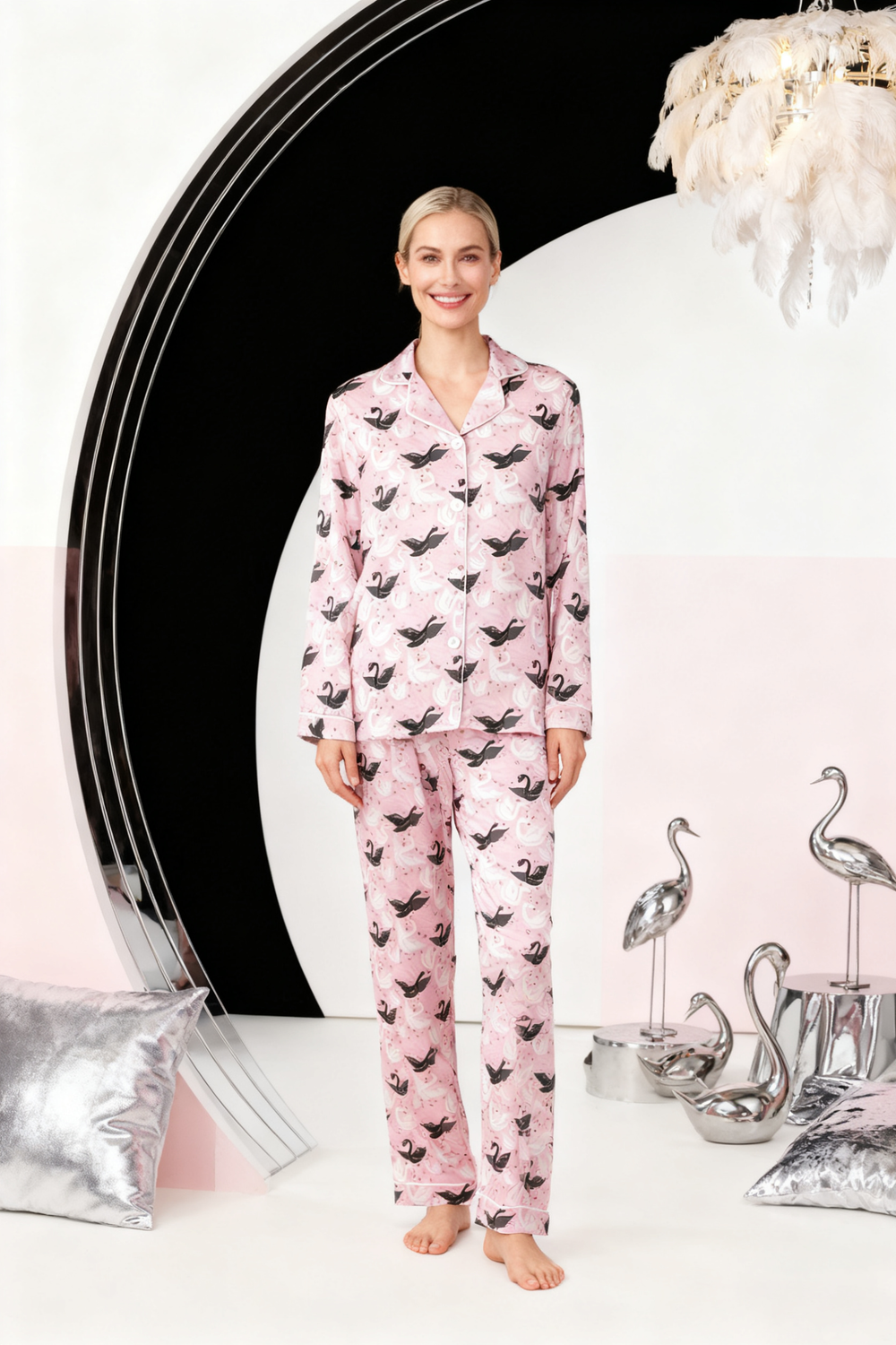 Swan Bloom Pajamas - My Store