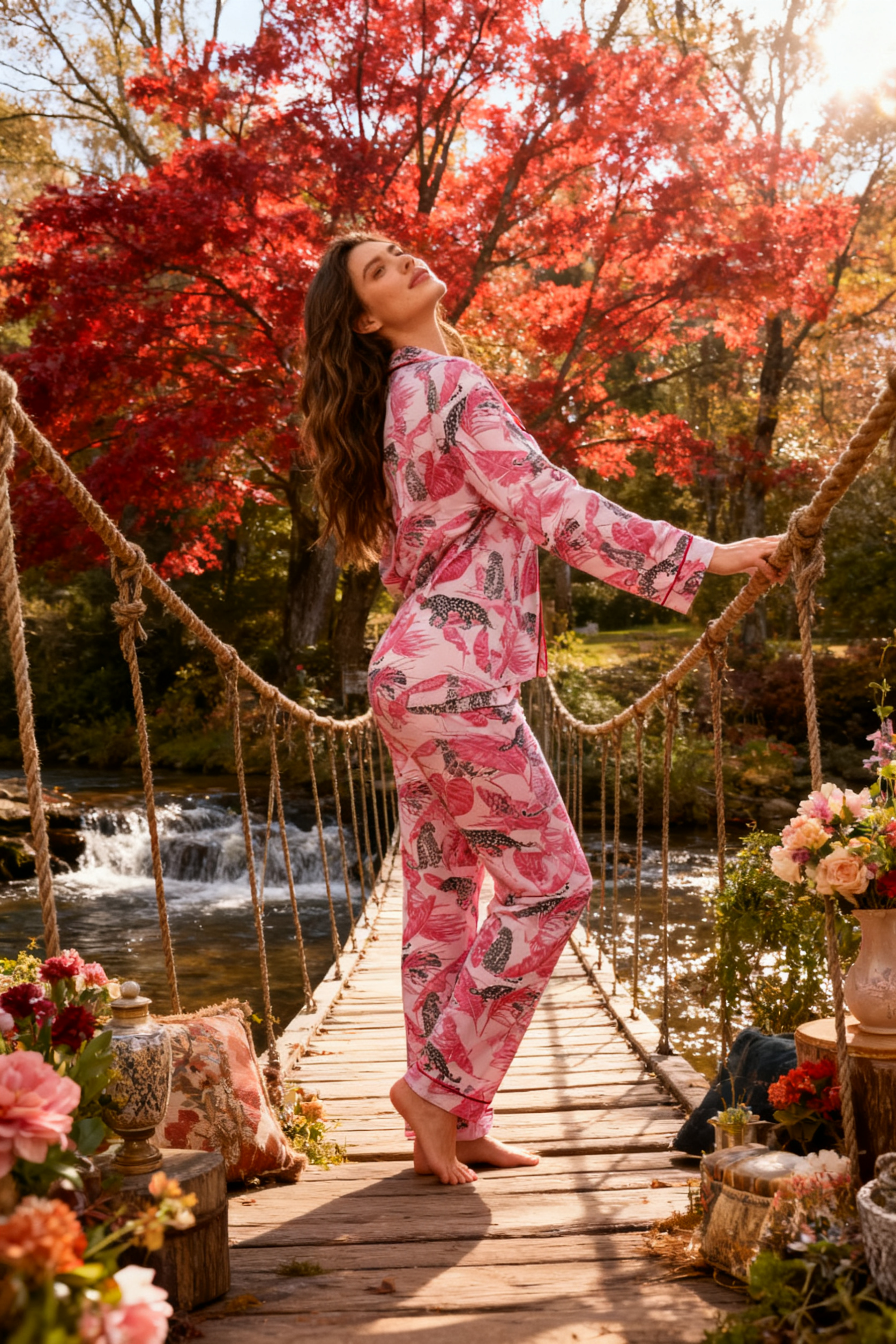 Poetic Trail of the Leopard Pajamas - My Store