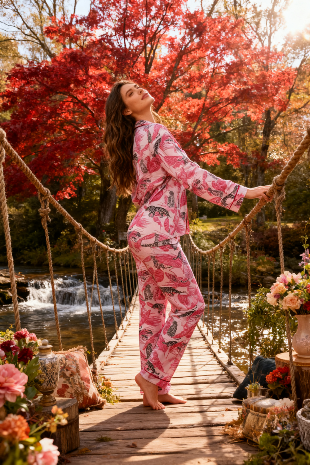 Poetic Trail of the Leopard Pajamas - My Store