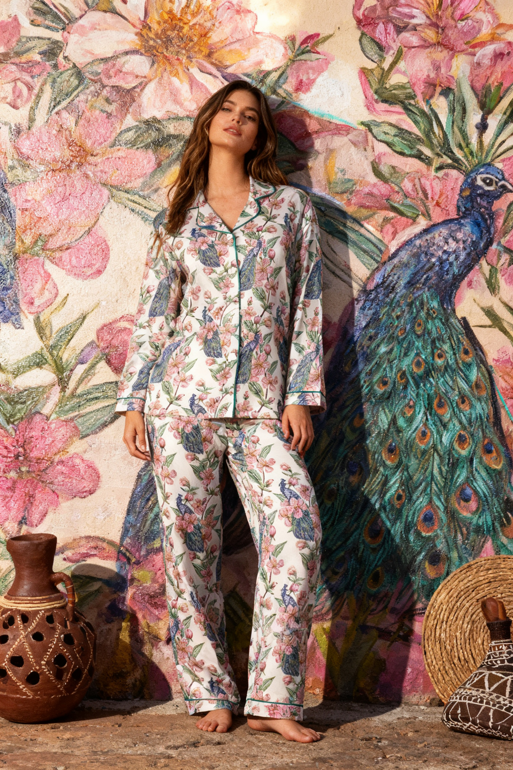The Hidden Peacock Garden Pajamas - My Store