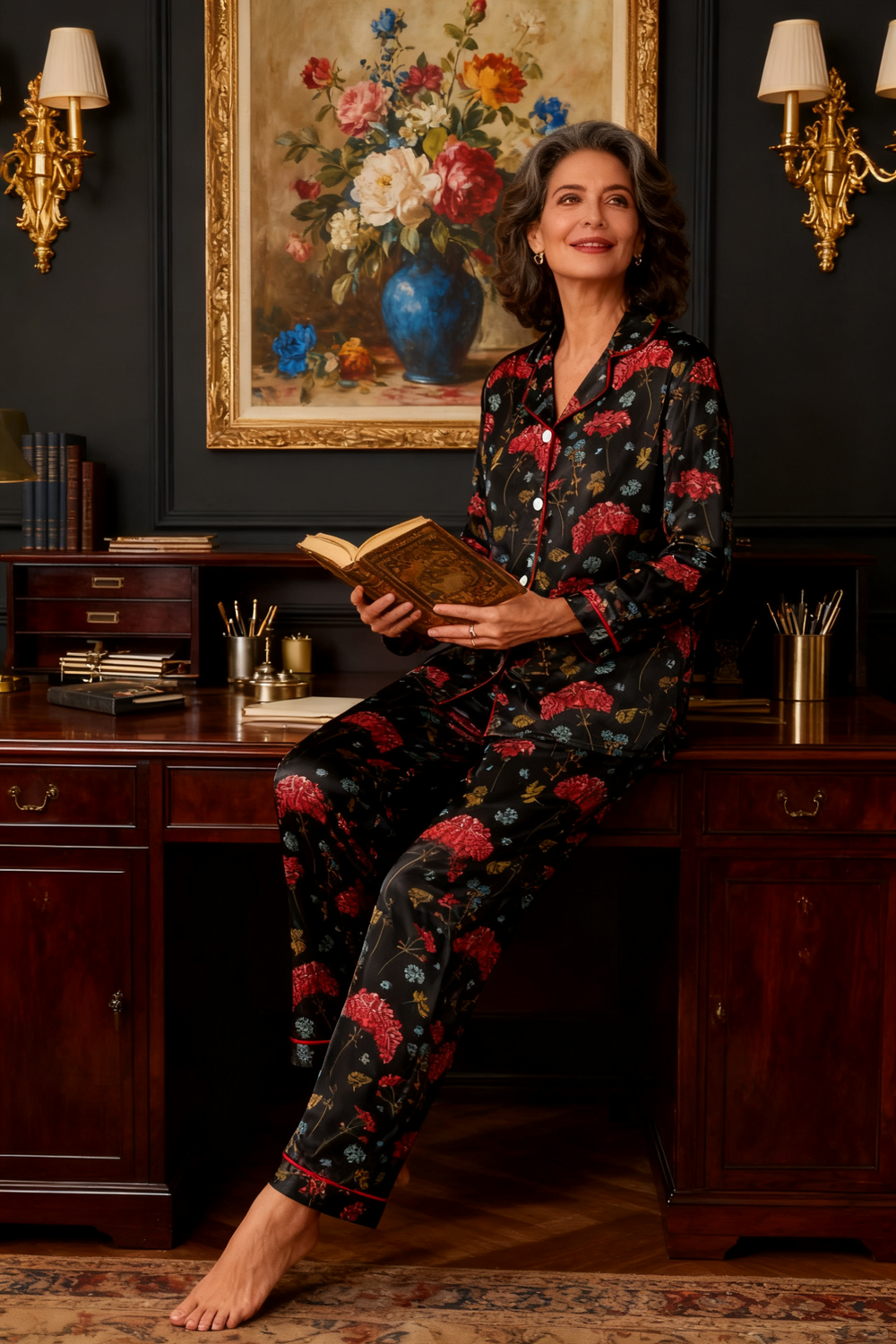 Nocturnal Floral Realm Pajamas - My Store