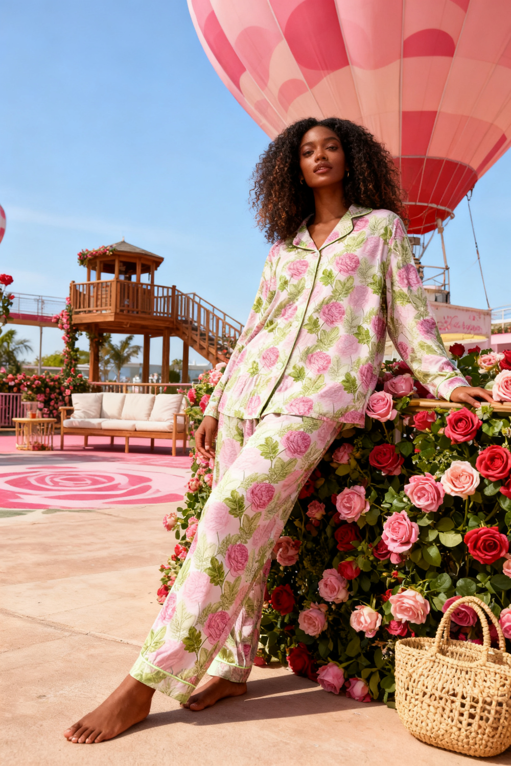 Petal-Laden Voyage Pajamas - My Store