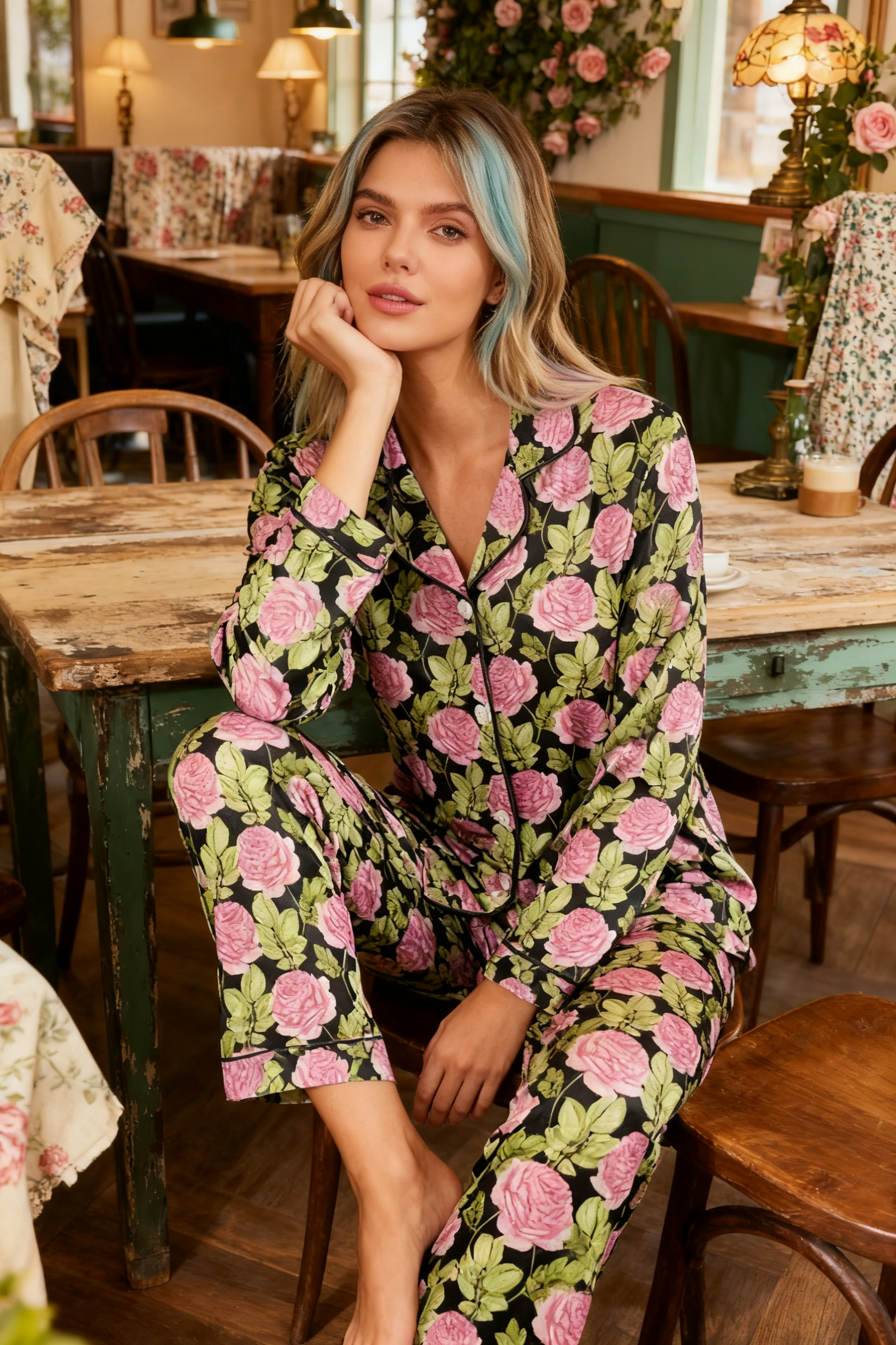 Vintage Floral Domain Roaming Pajamas - My Store