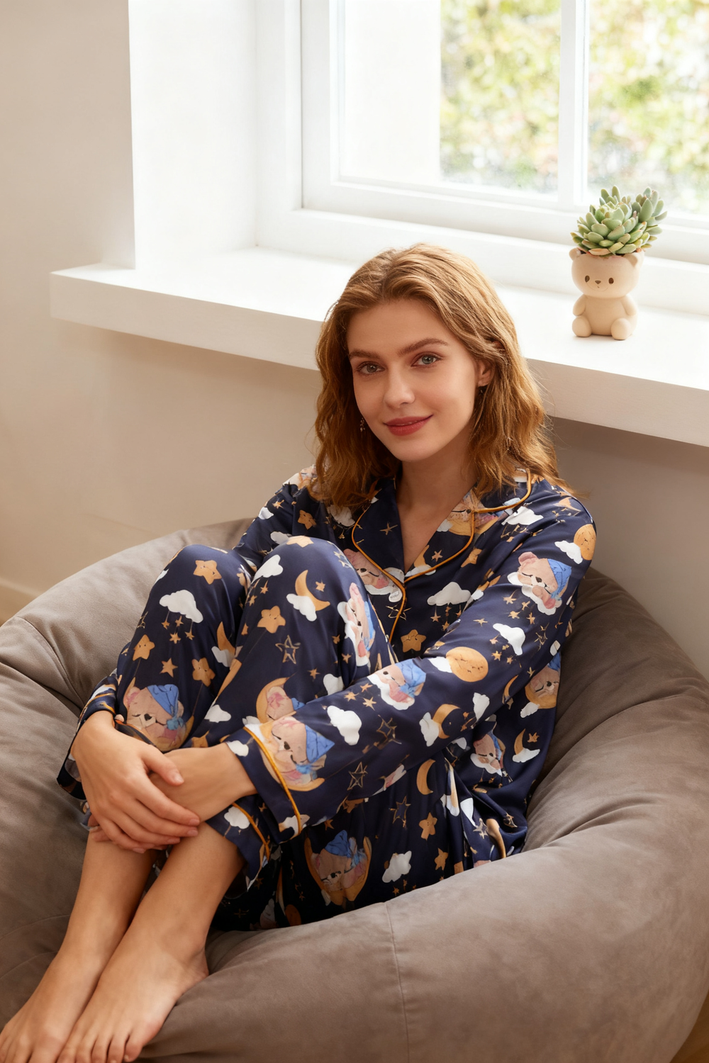 Star Night Cute Bear Slumber Pajamas - My Store