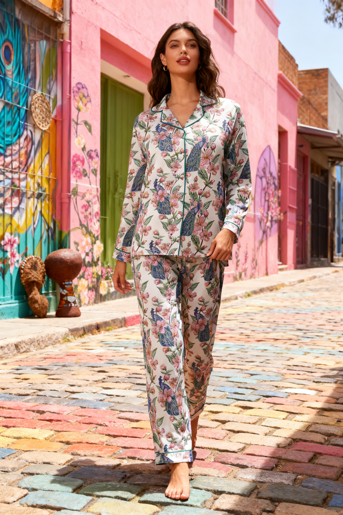 The Hidden Peacock Garden Pajamas - My Store