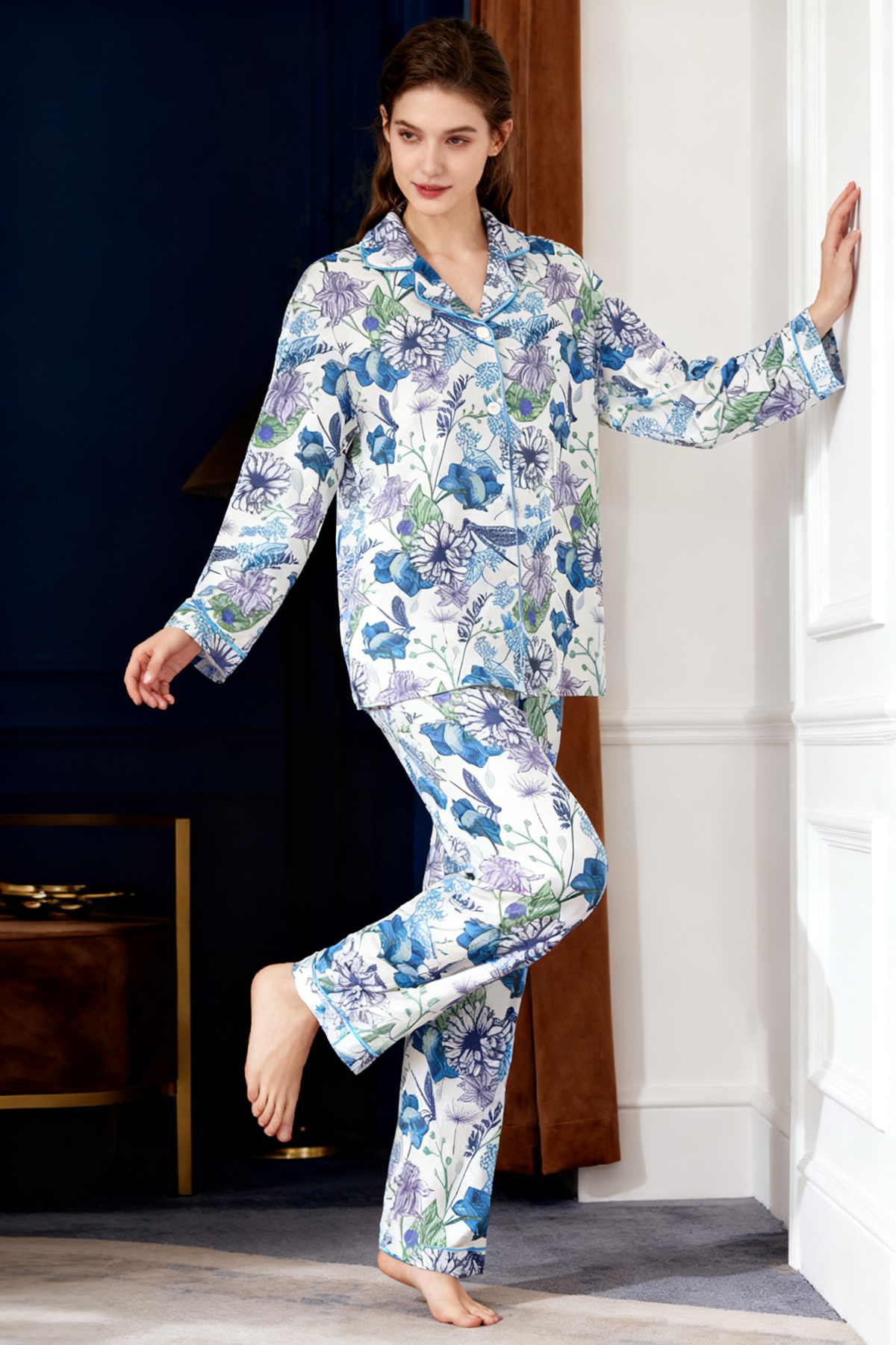 Garden Butterfly Floral Pajamas - My Store