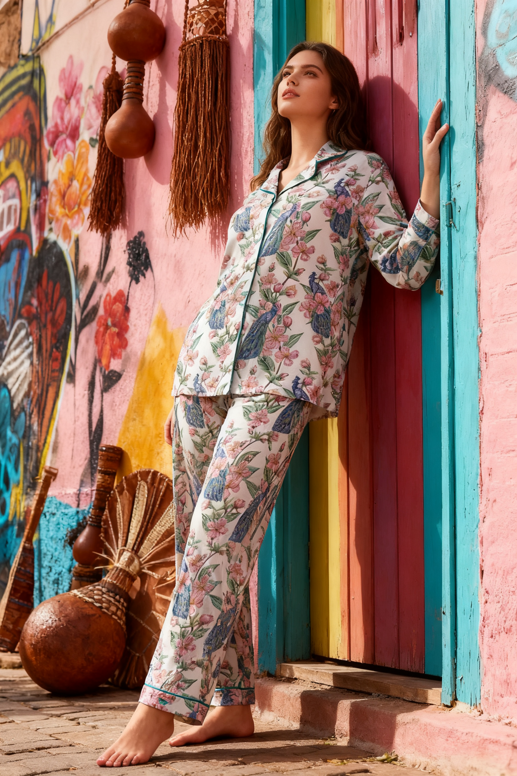 The Hidden Peacock Garden Pajamas - My Store