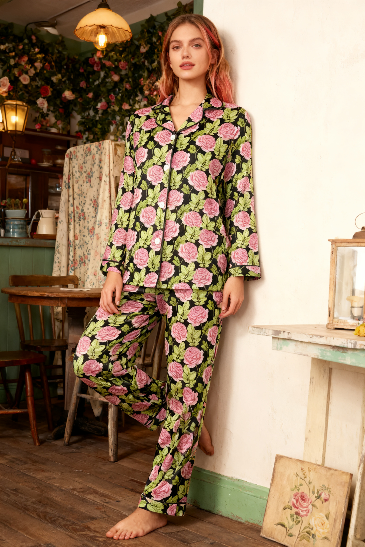 Vintage Floral Domain Roaming Pajamas - My Store