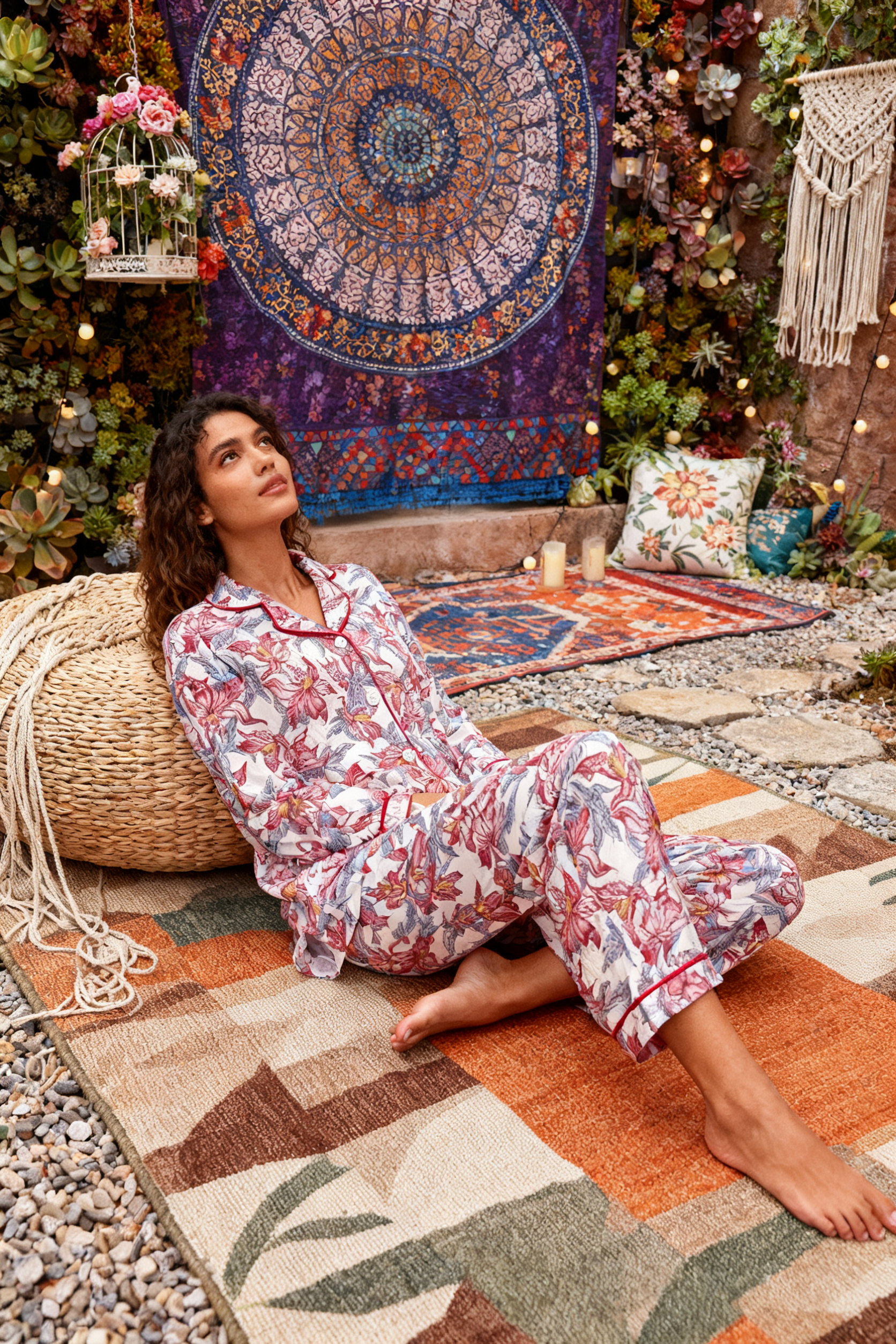 The Poetic Voyage of Blossoms Pajamas - My Store