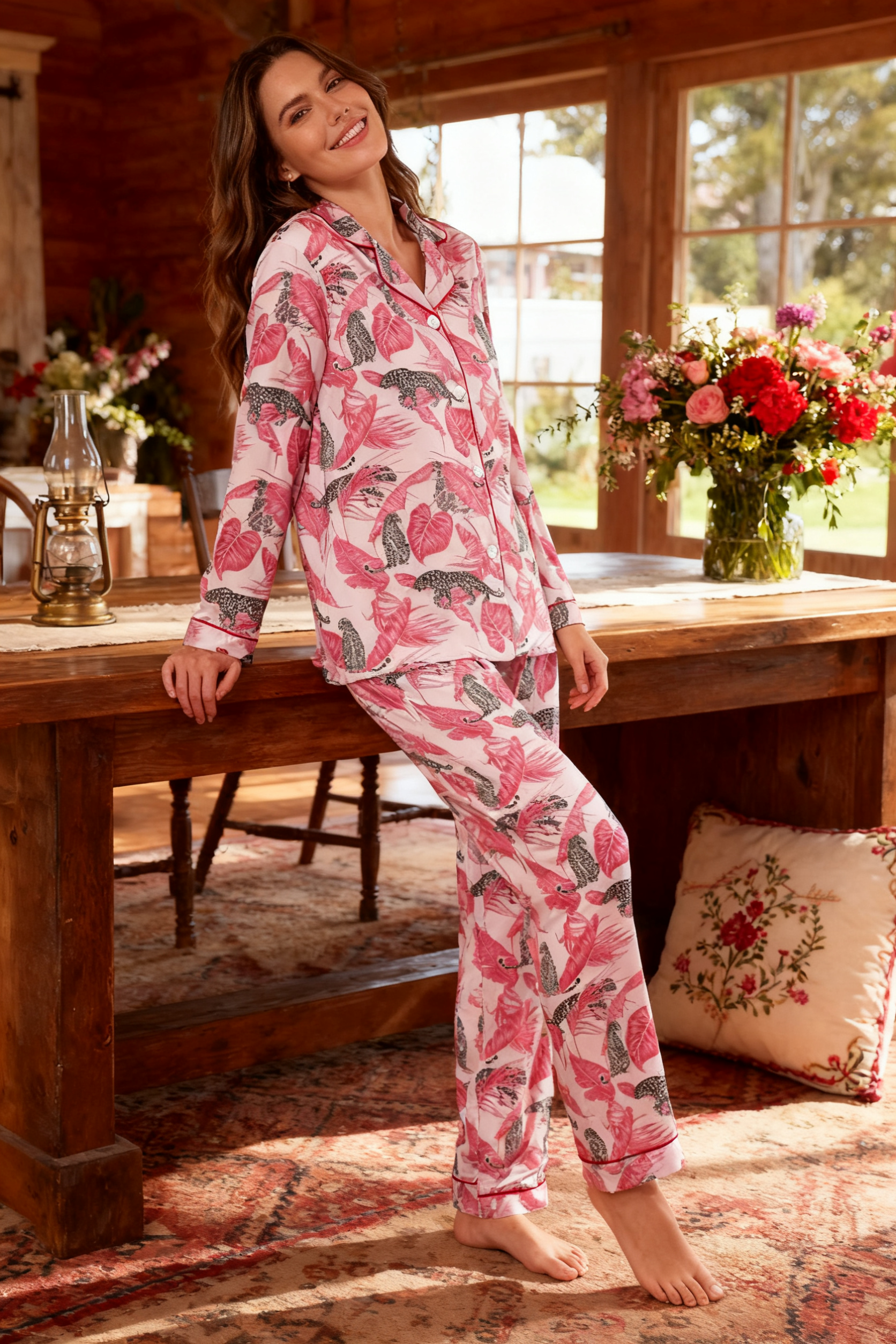 Poetic Trail of the Leopard Pajamas - My Store