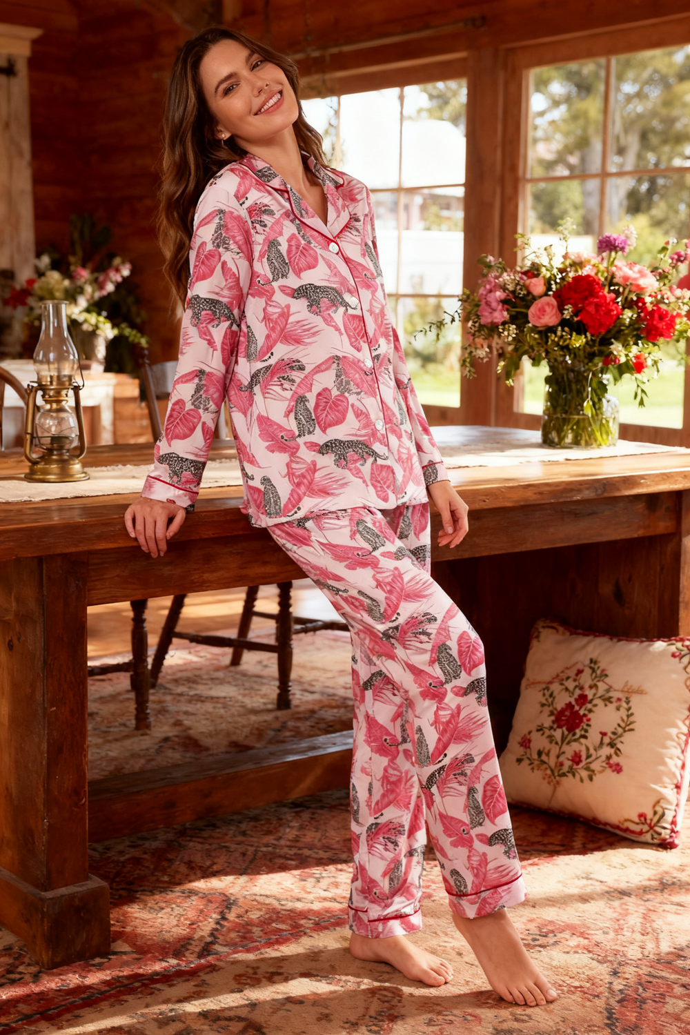 Poetic Trail of the Leopard Pajamas - My Store