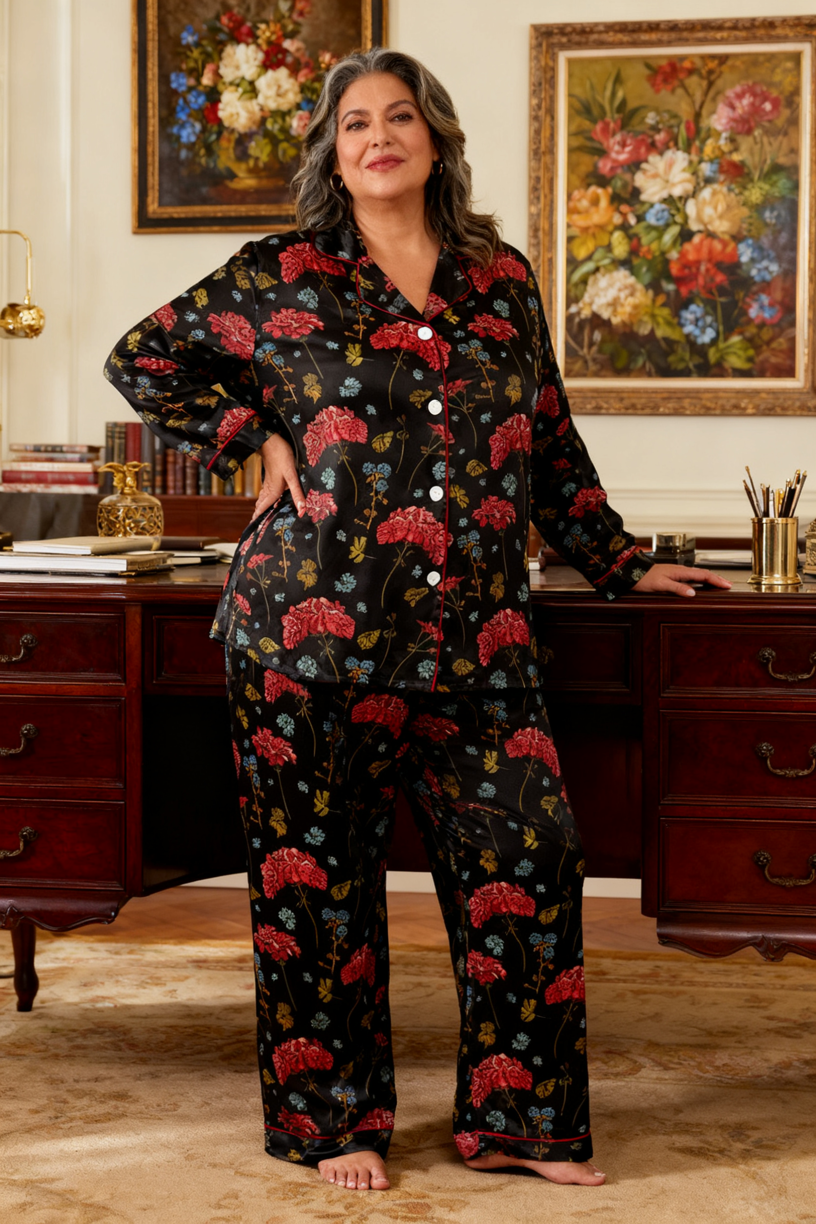Nocturnal Floral Realm Pajamas - My Store
