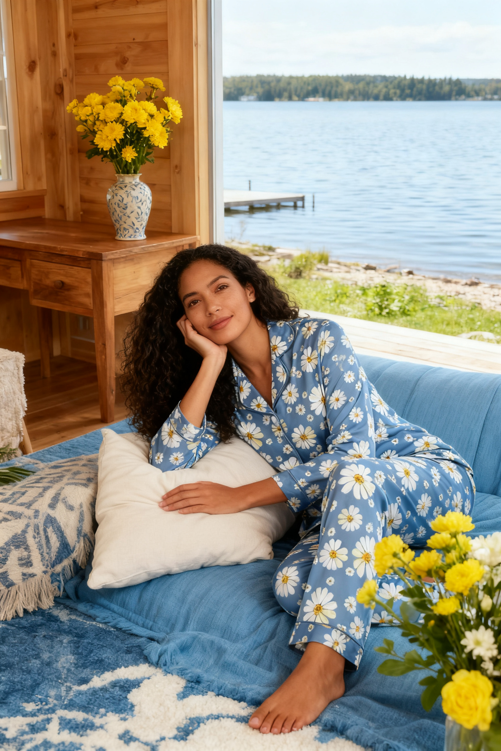 Azure Daisy Pajamas - My Store
