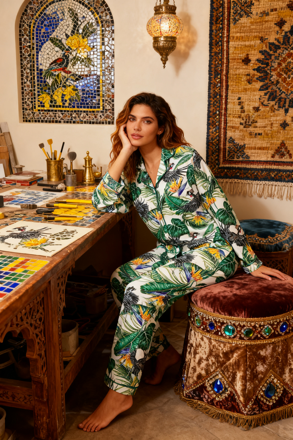 Emerald Canopy Reverie Pajamas - My Store