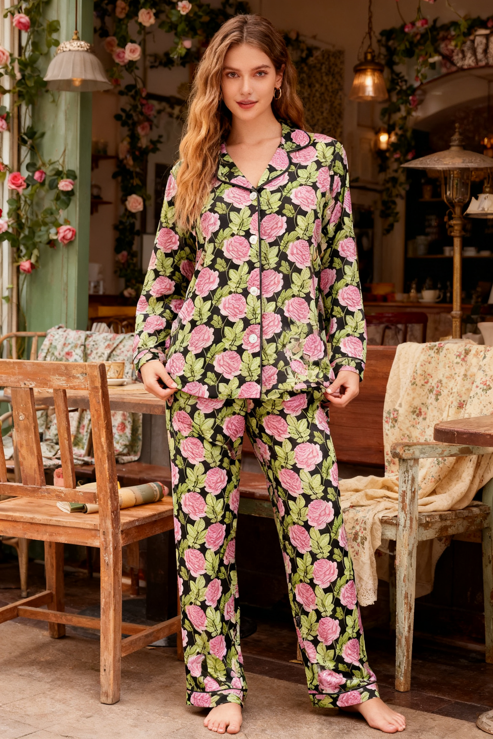 Vintage Floral Domain Roaming Pajamas - My Store