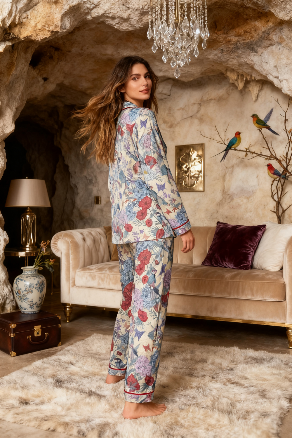 Songbird Garden Cartography Pajamas - My Store