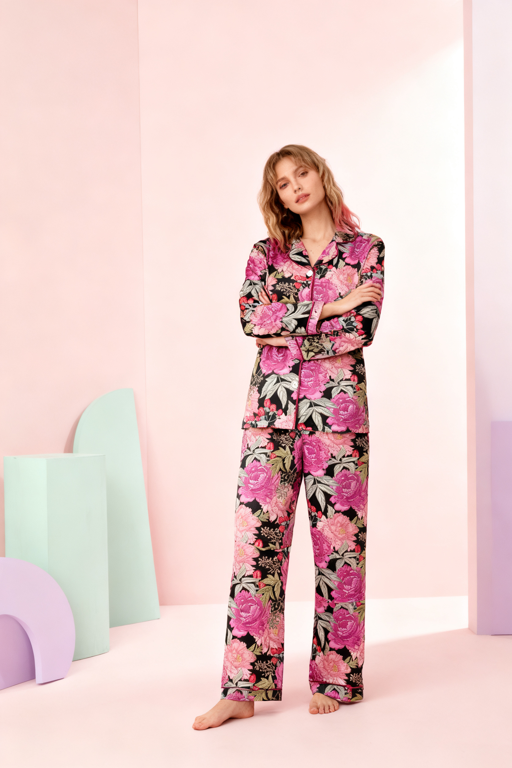 Moonlit Garden Reverie Pajamas - My Store