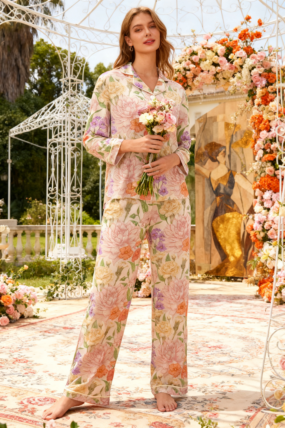 Floral Meadow Reverie Pajamas - My Store