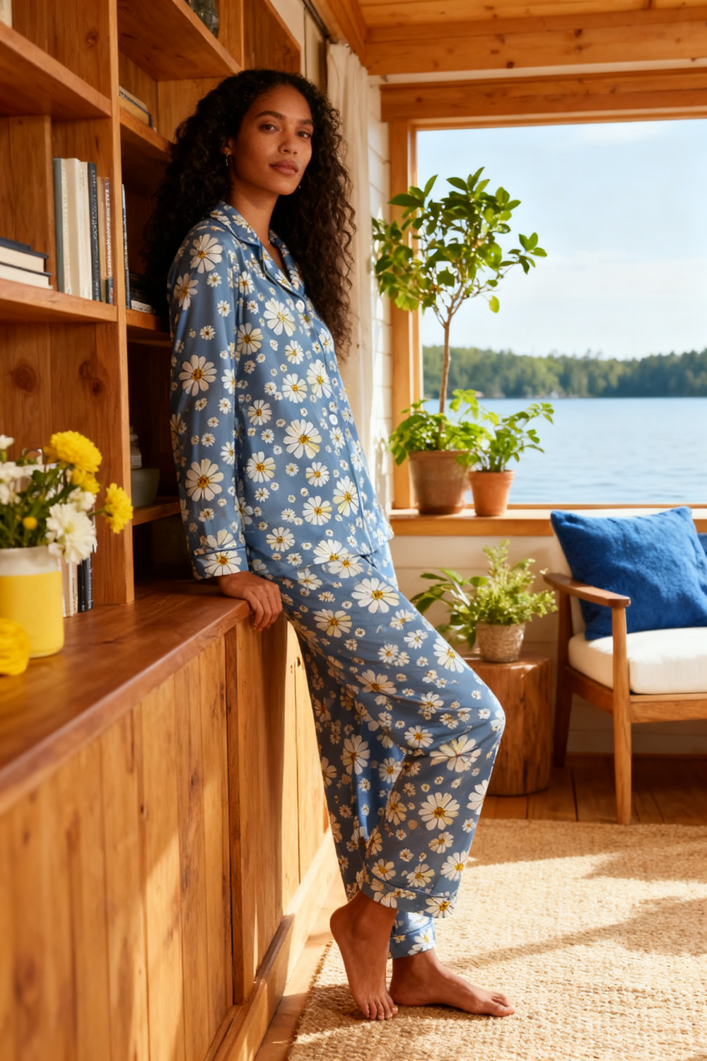 Azure Daisy Pajamas - My Store