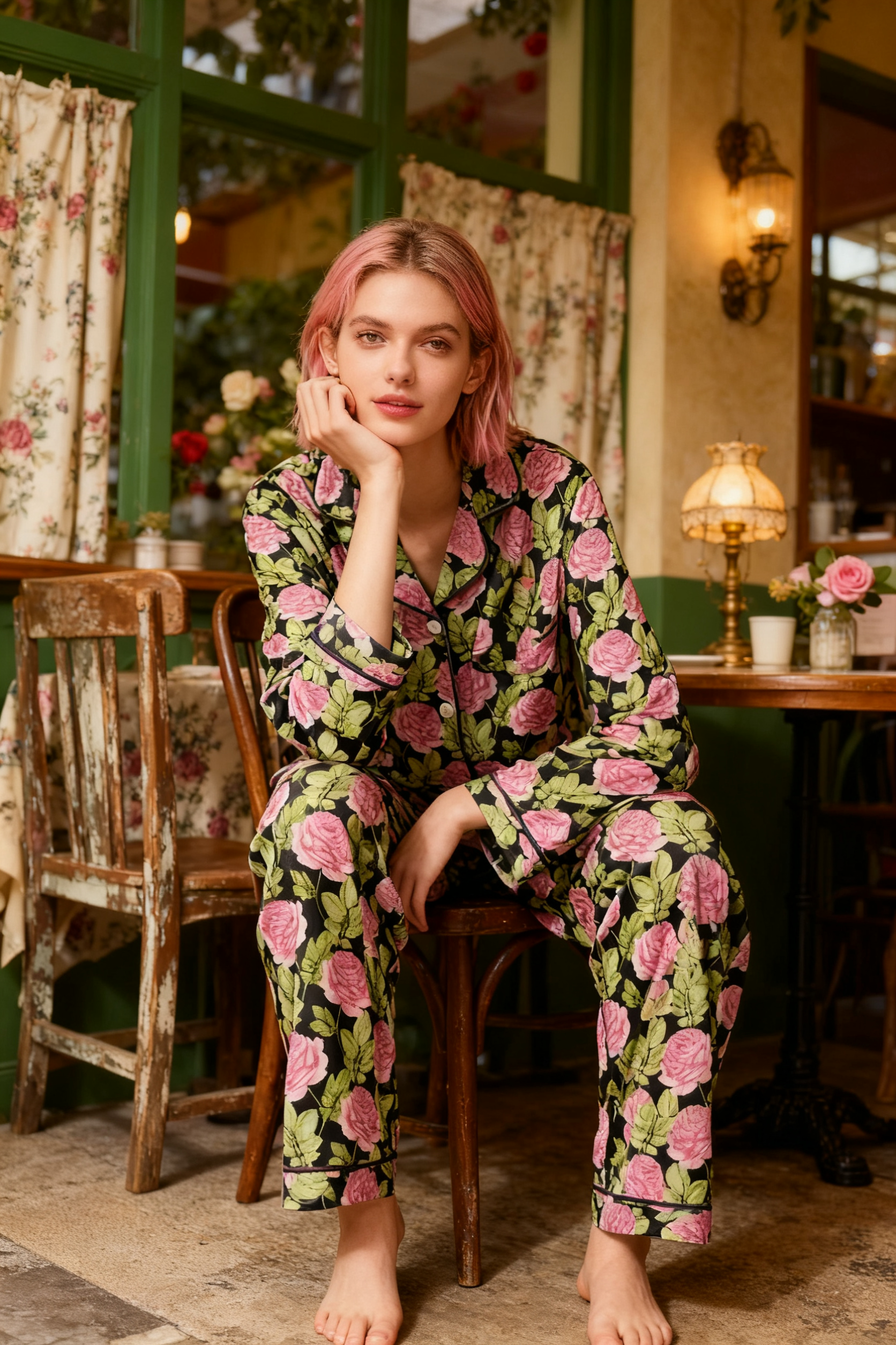 Vintage Floral Domain Roaming Pajamas - My Store