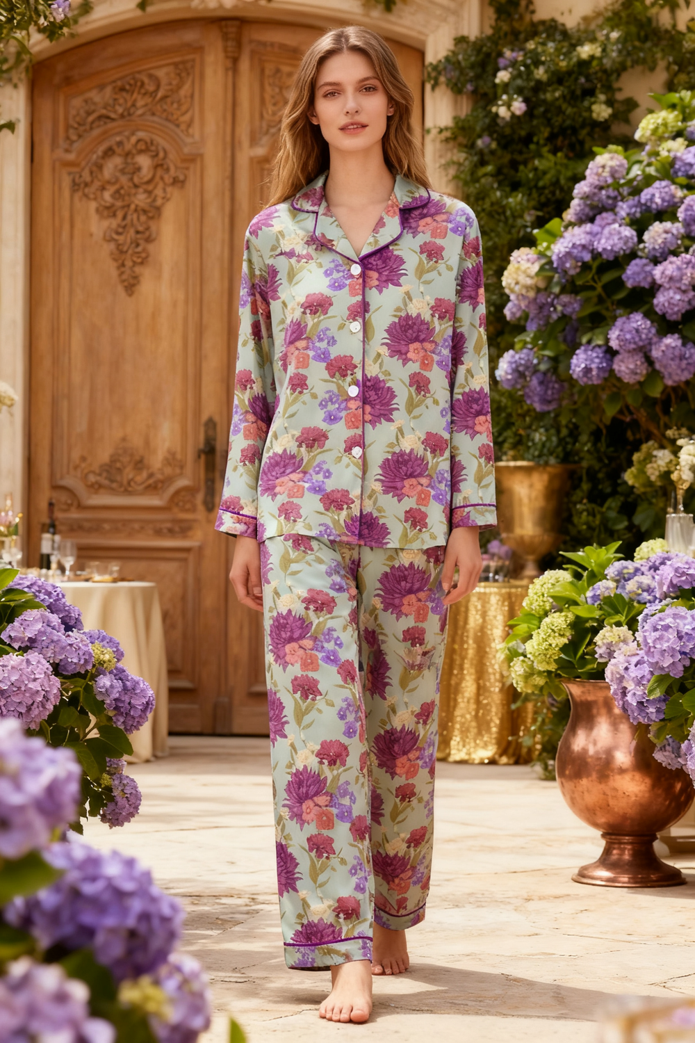 Whimsical Floral Haven Pajamas - My Store