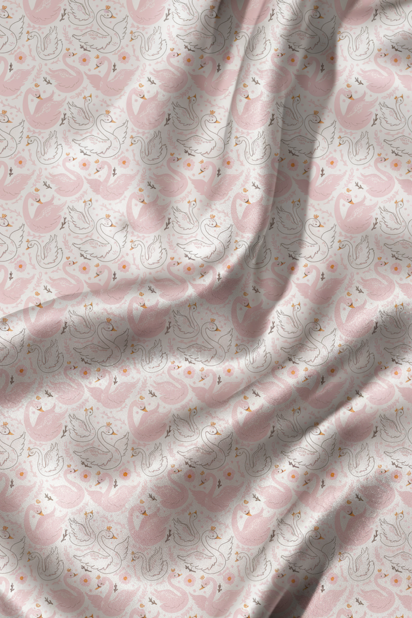 Pink Swan Whisper Pajamas - My Store