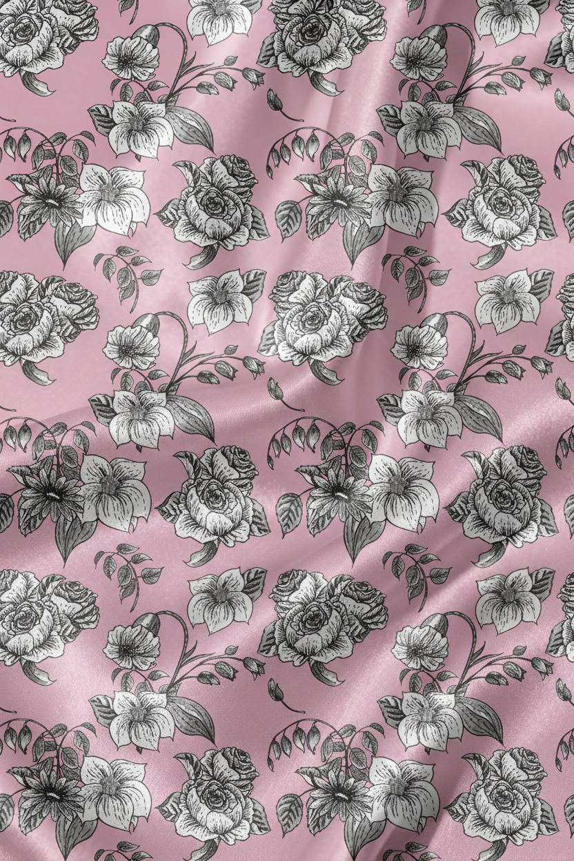 Crimson Dream Floral Narrative Pajamas - My Store