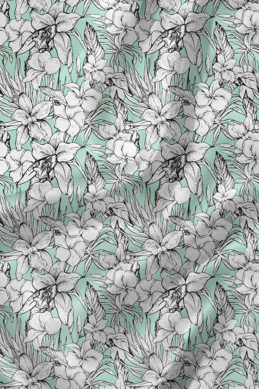 Verdant Floral Realm Pajamas - My Store