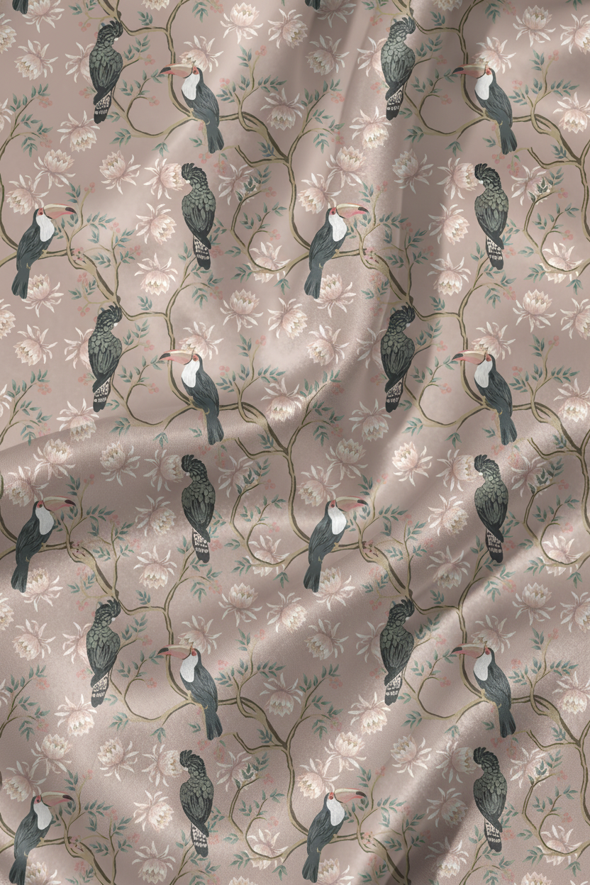 Vintage Bird Forest Poetic Pajamas - My Store